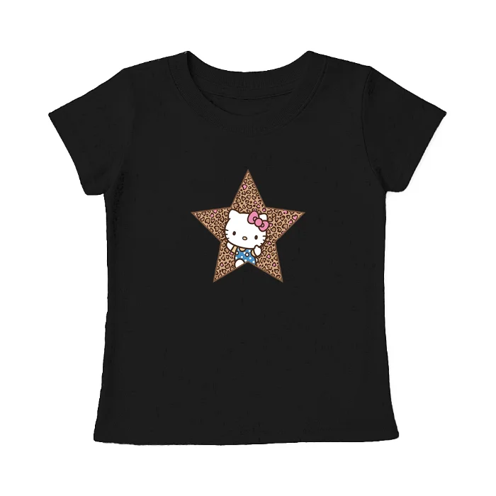 Nena-remera Nena Kitty Estrella Animal Print