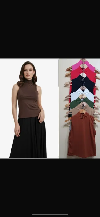 Musculosa Cuello Alto Modal