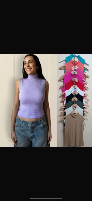 Musculosa Cuello Alto de Morley
