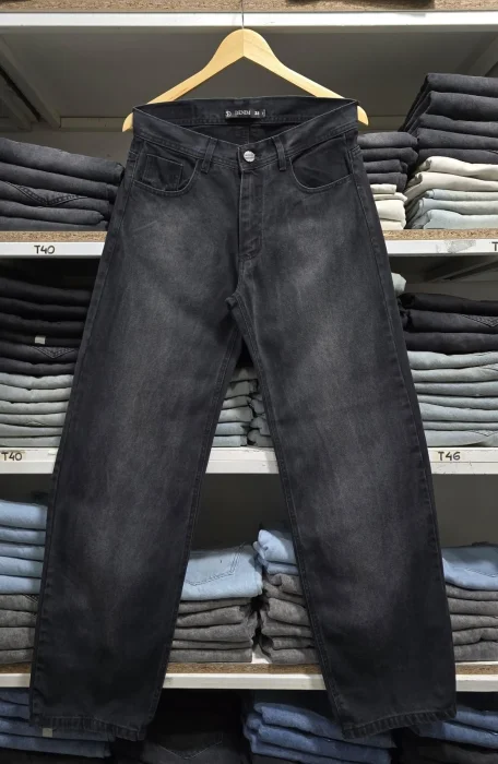 Pantalón Maxi Baggy Especial Gris Oscuro Liso