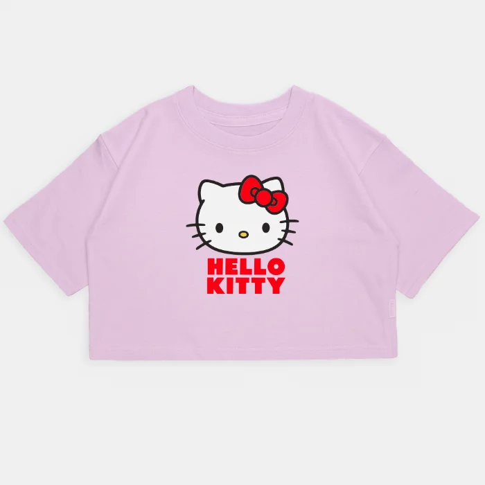 Nena- Crop Kim Oversize Kitty Letras Rojas