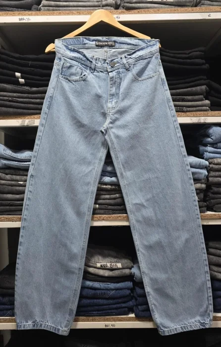 Pantalón Máxi Baggy Especial Liso Celeste