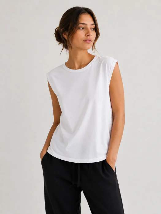 Musculosa Sudadera de Dama de Algodon