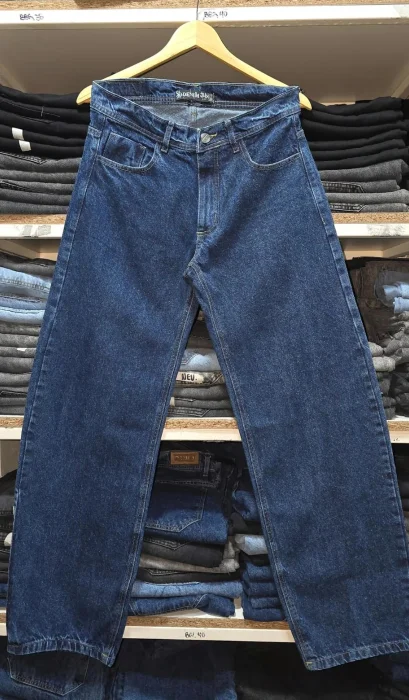 Pantalón Máxi Baggy Liso Especial Azul Oscuro
