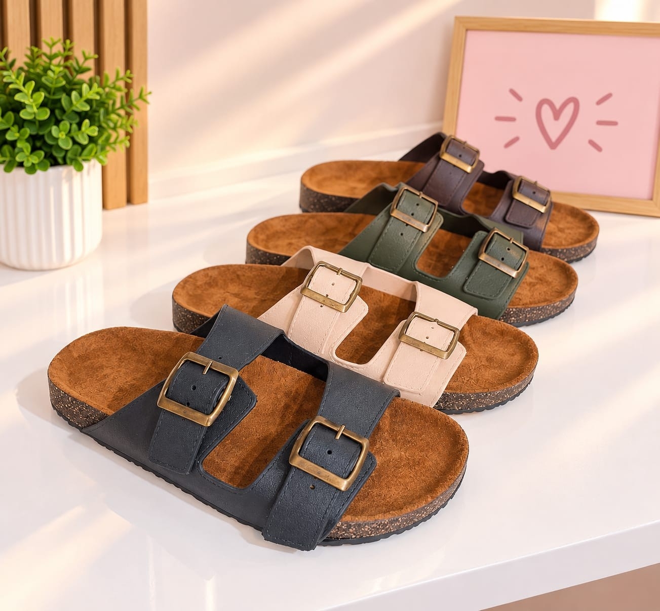 Sandalias de Goma Arozina Beige - Imagen 2