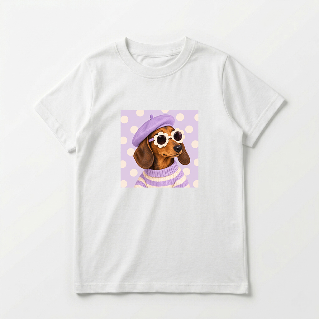 Dama- Remera Basica Adulto Salchicha Gafas - 60.jpg