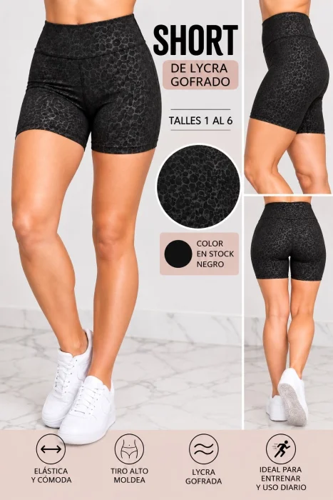 Short de Lycra Gofrado