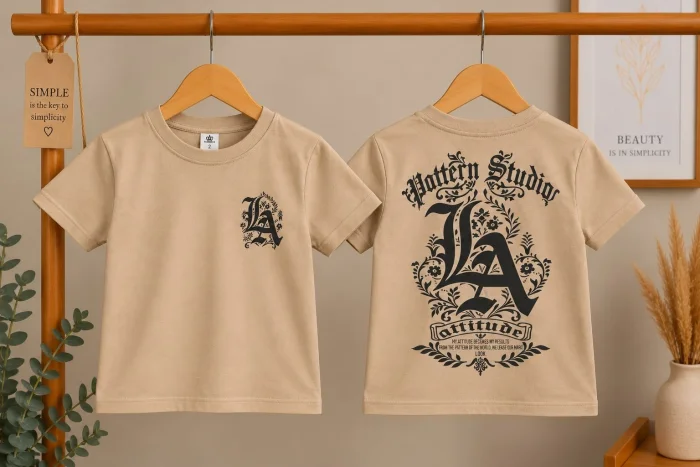 Remera Over Algodón Peinado Doble Estampa