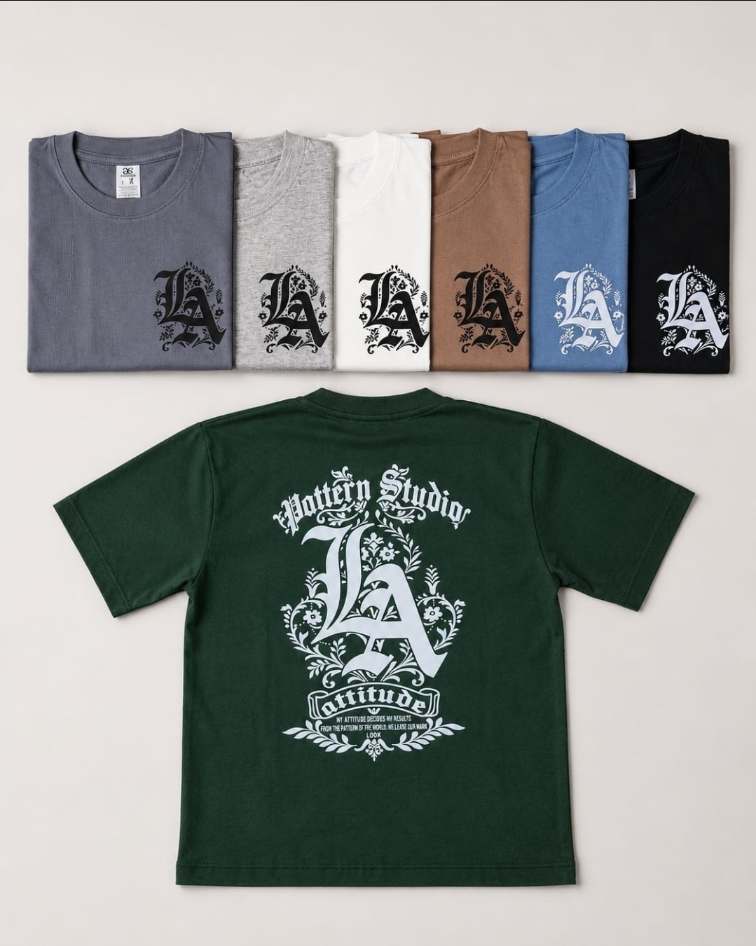 Remera Over Algodón Peinado Doble Estampa - Imagen 2