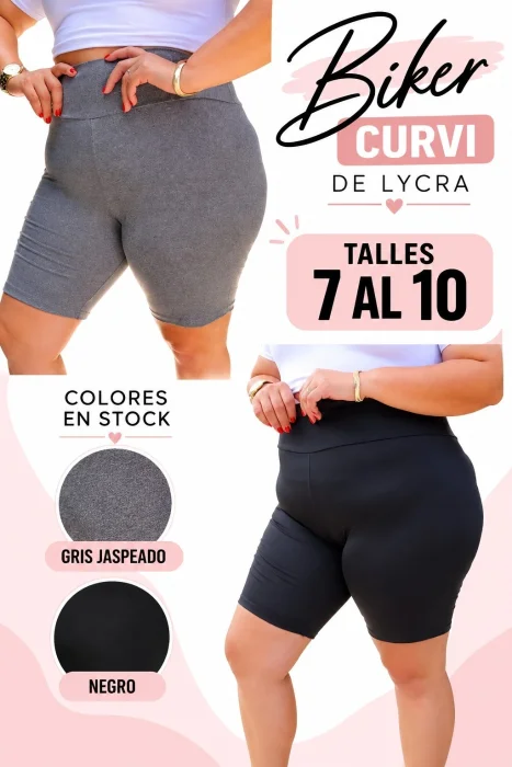 Biker Curvi de Lycra