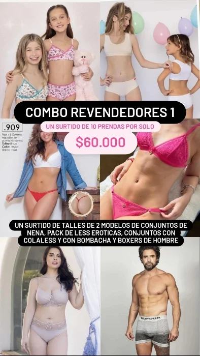 Combo Revendedores de Lencería