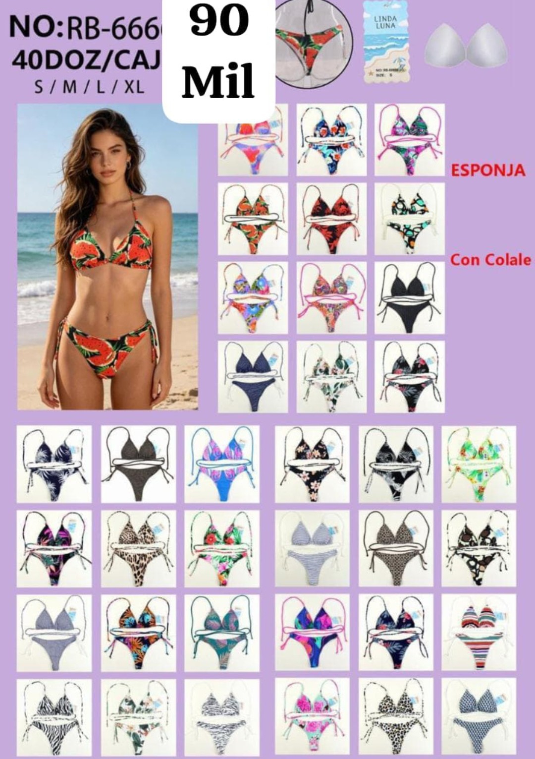 Bikini Importada Colaless - Imagen 2