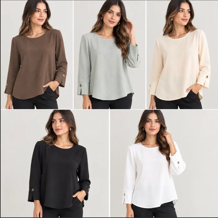 Blusa 3/4 en Cey