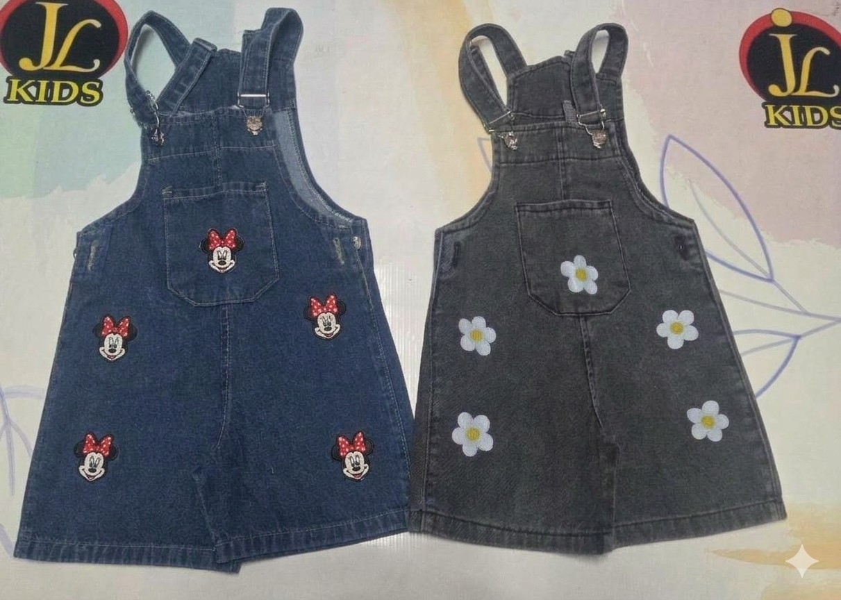 Jardinero Jeans Beba con Aplique - Imagen 2