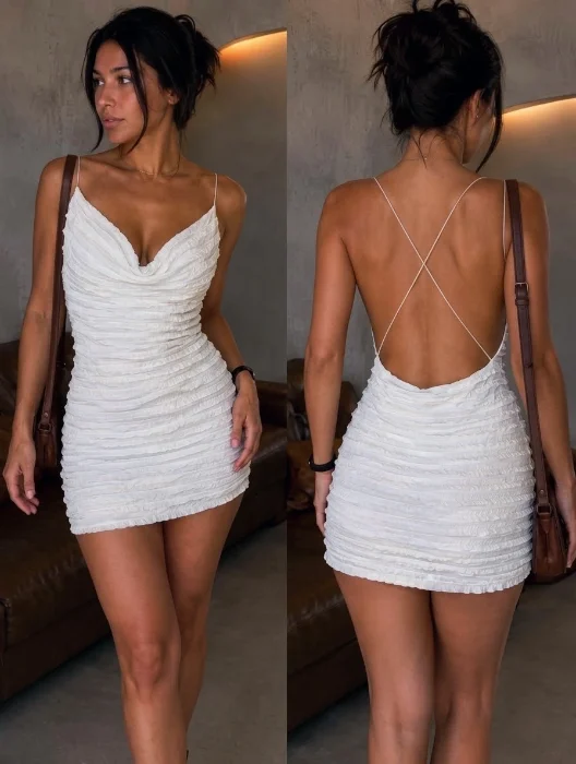 Vestido Playa Mini Ruffle Mini Ruffle