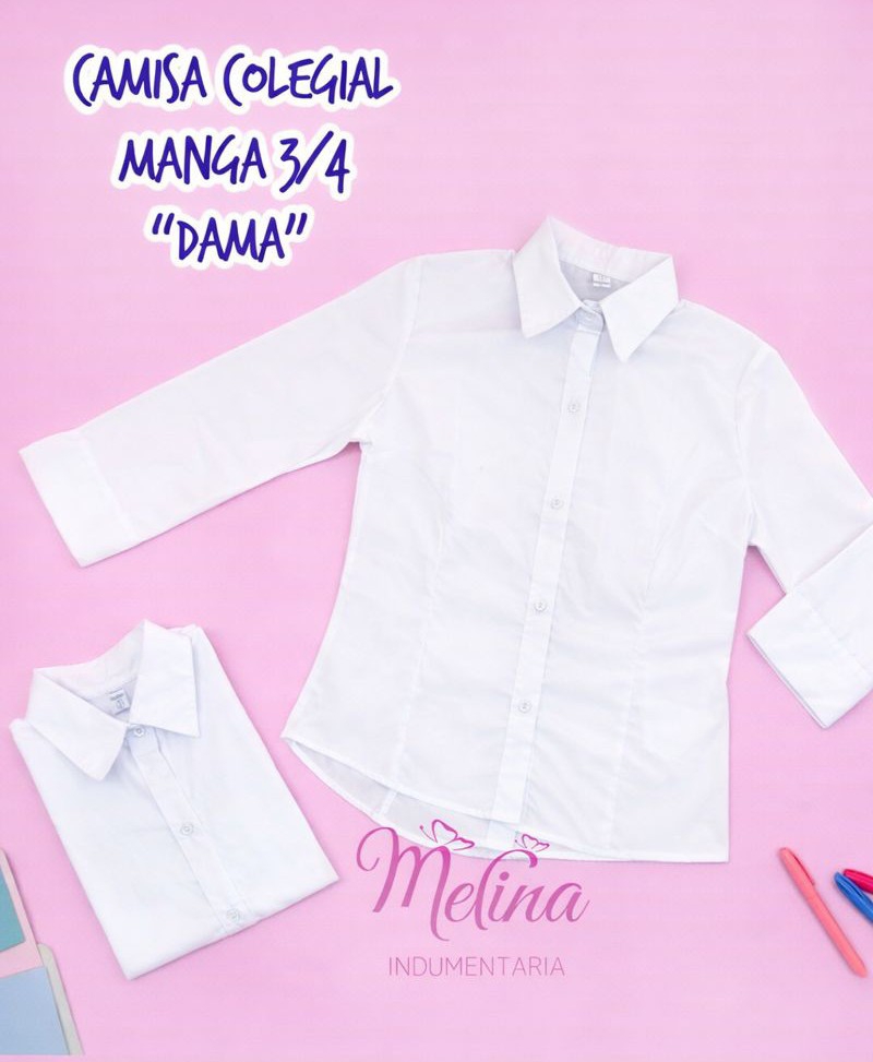 Camisa Blanca Dama 3/4 - Imagen 2