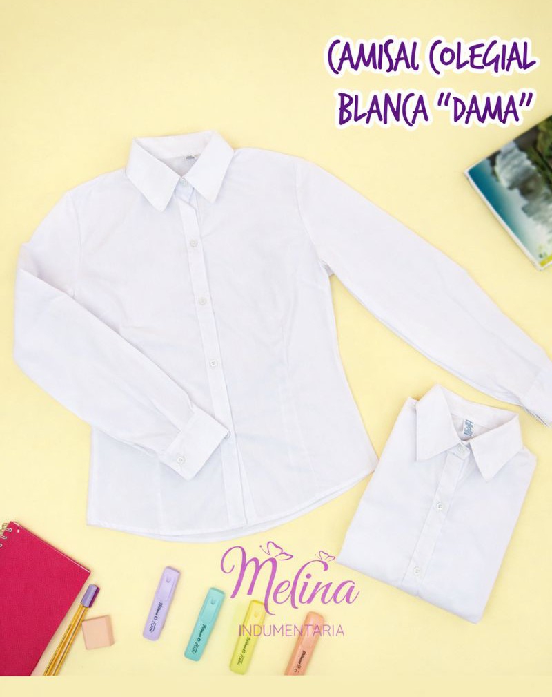 Camisa Blanca Colegial - Imagen 2
