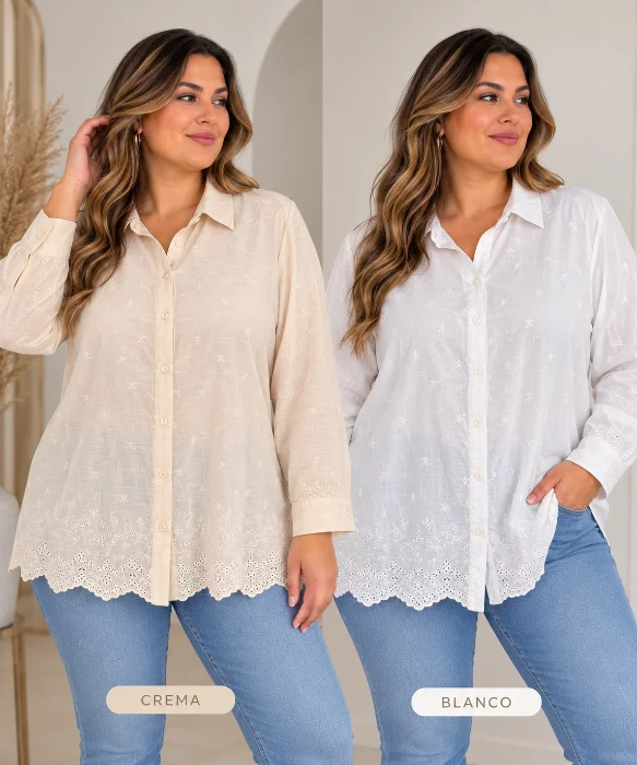 Camisa Jazmin Bordada