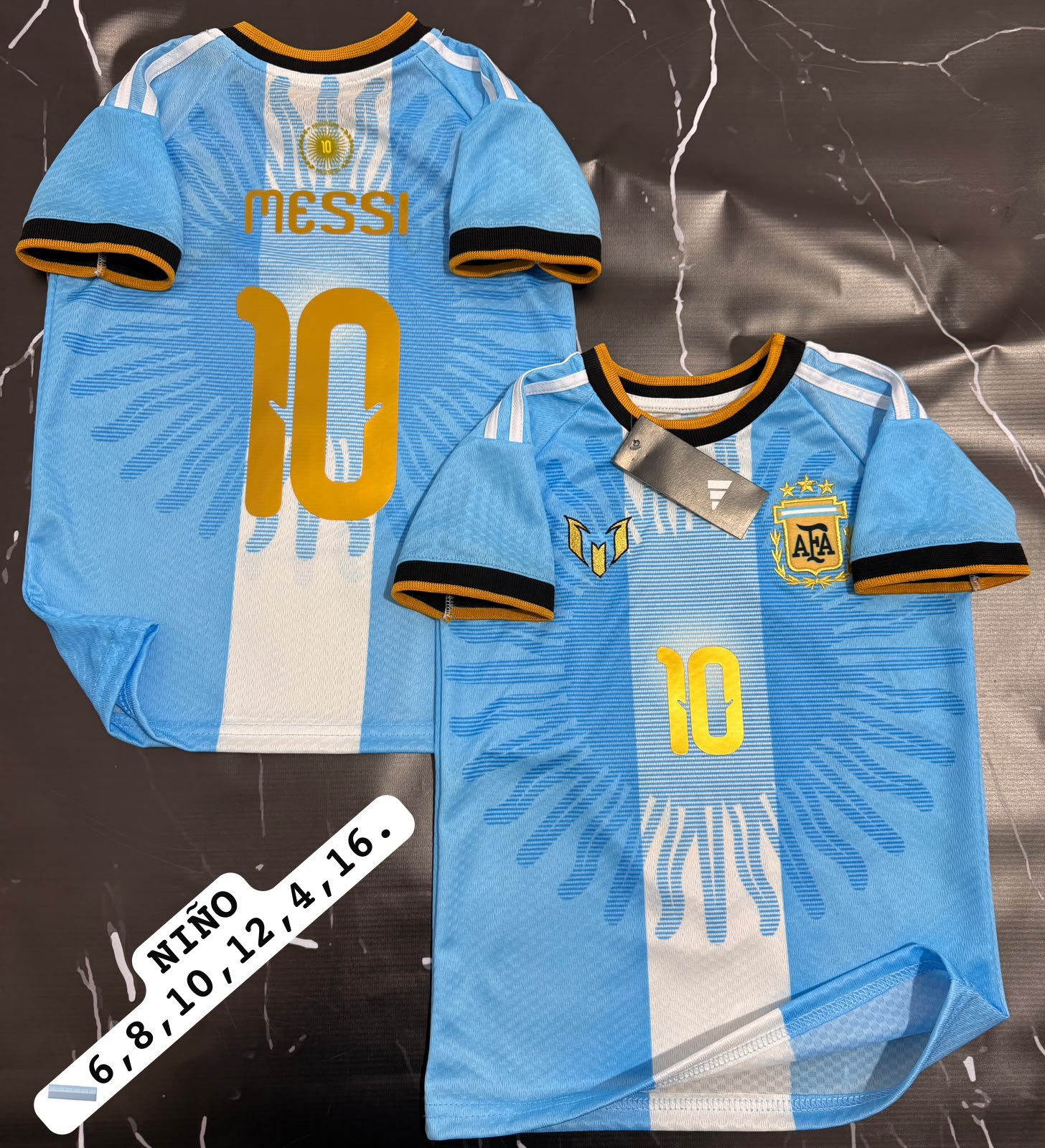 Camiseta Titular Niño,despedida de Messi #10. - Imagen 2