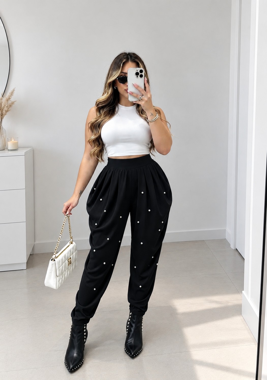 Pantalones Globos con Perlas Exclusivos - Imagen 3