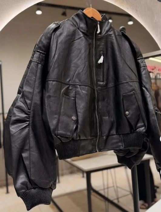 Campera Bomber Ecocuero