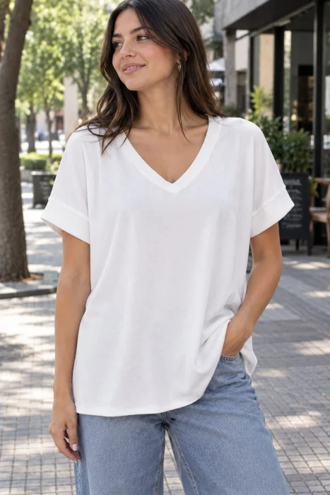 Remera Morley Cuello V