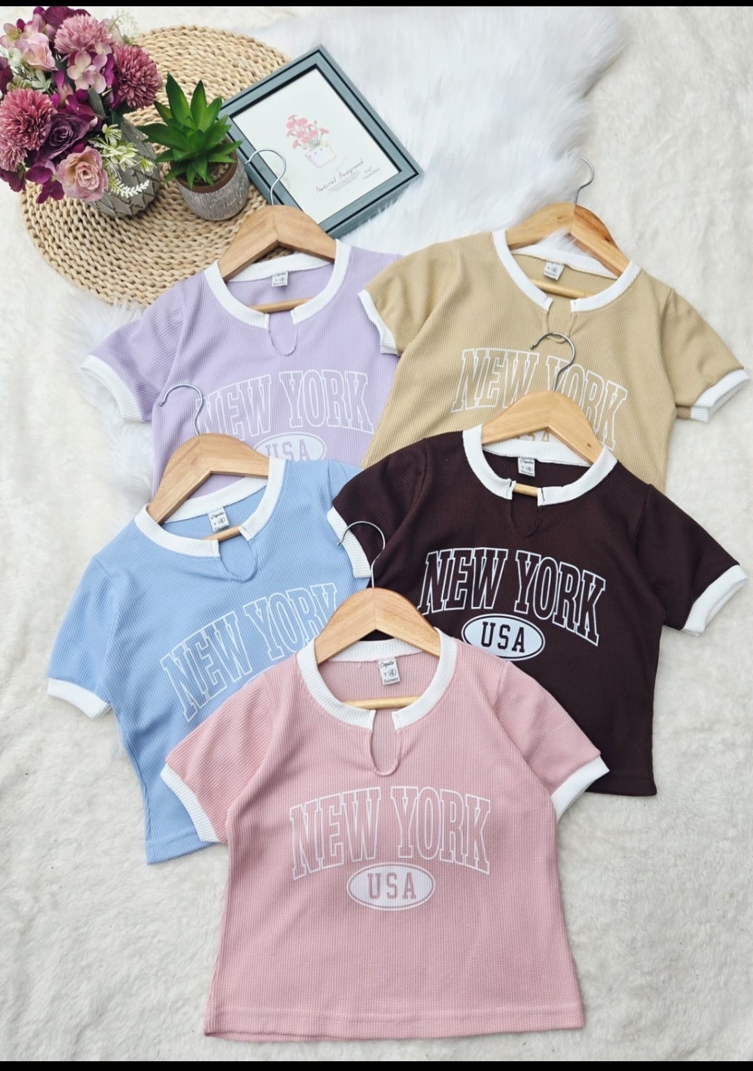 Conjunto Wafle Algodon. Remera Combinado y Short. - Imagen 2