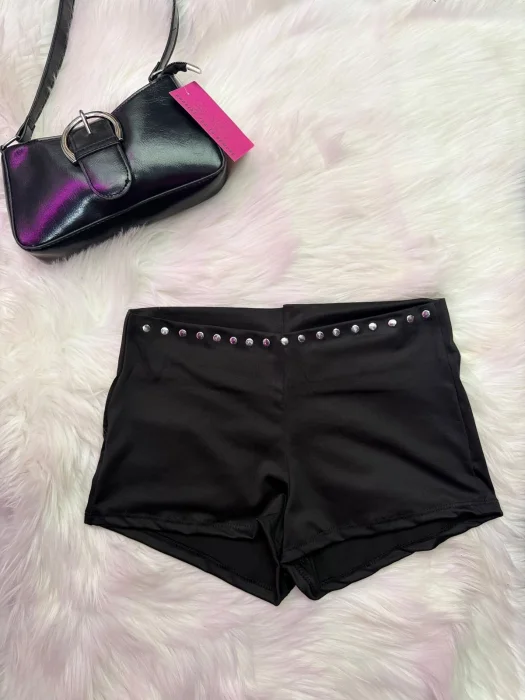 Short Microfibra Tachas