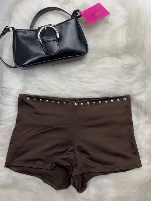 Short Microfibra Tachas