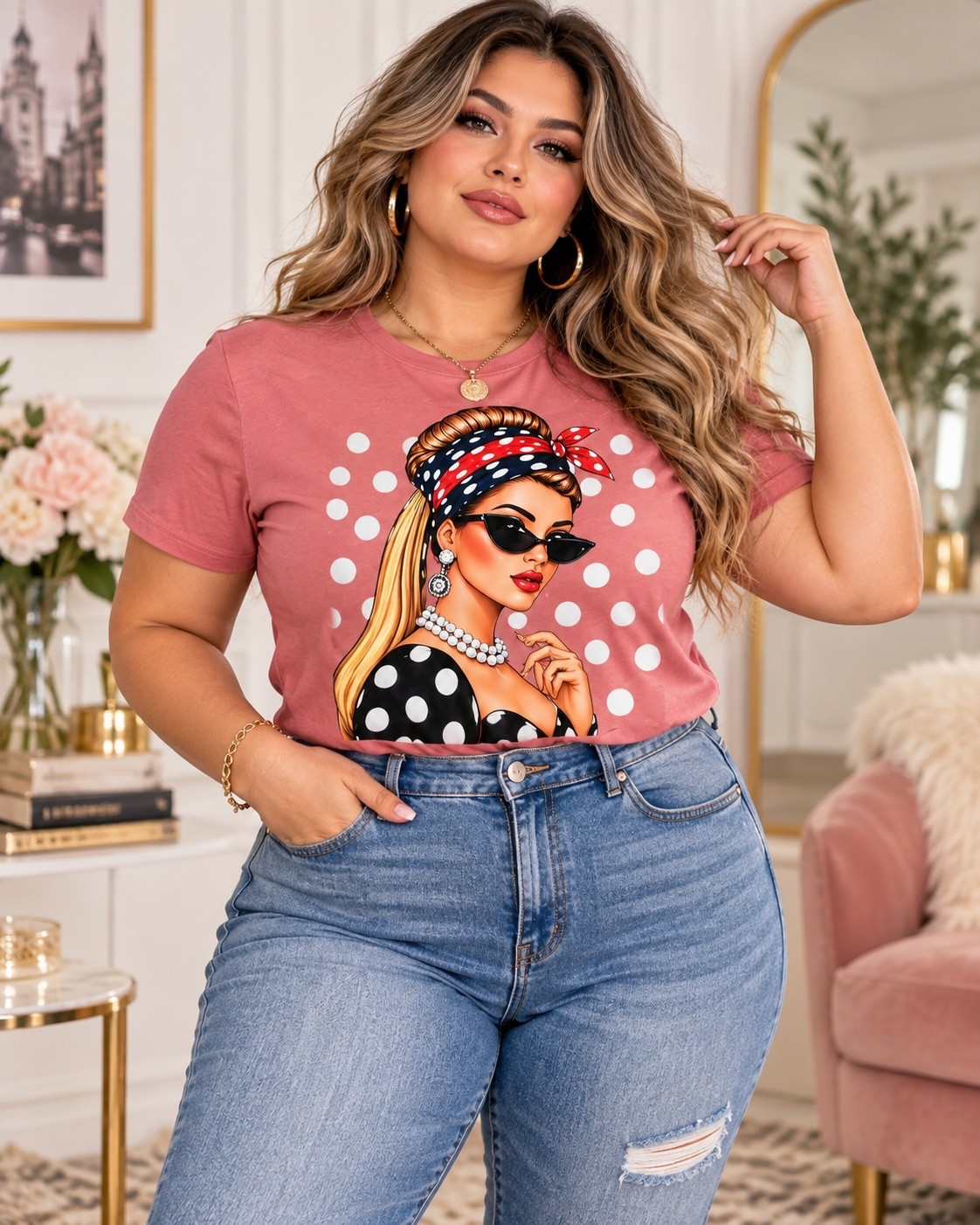 Remera Estampada Plus Size - Imagen 2