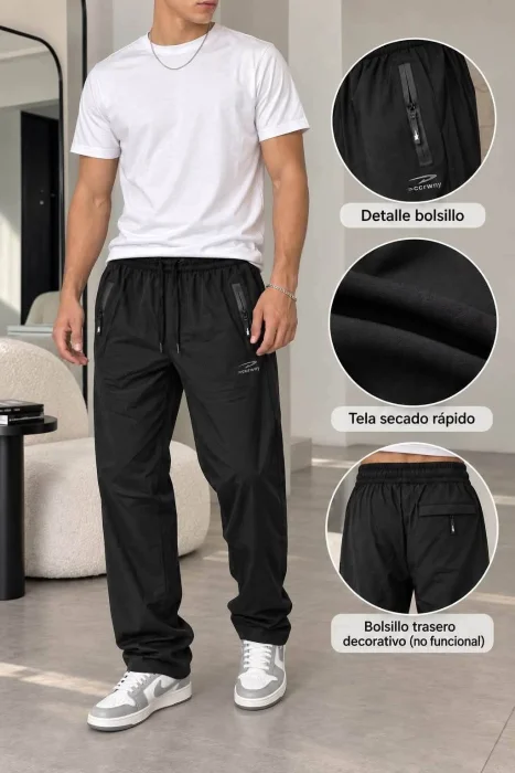 Pantalón Secado Rápido Recto