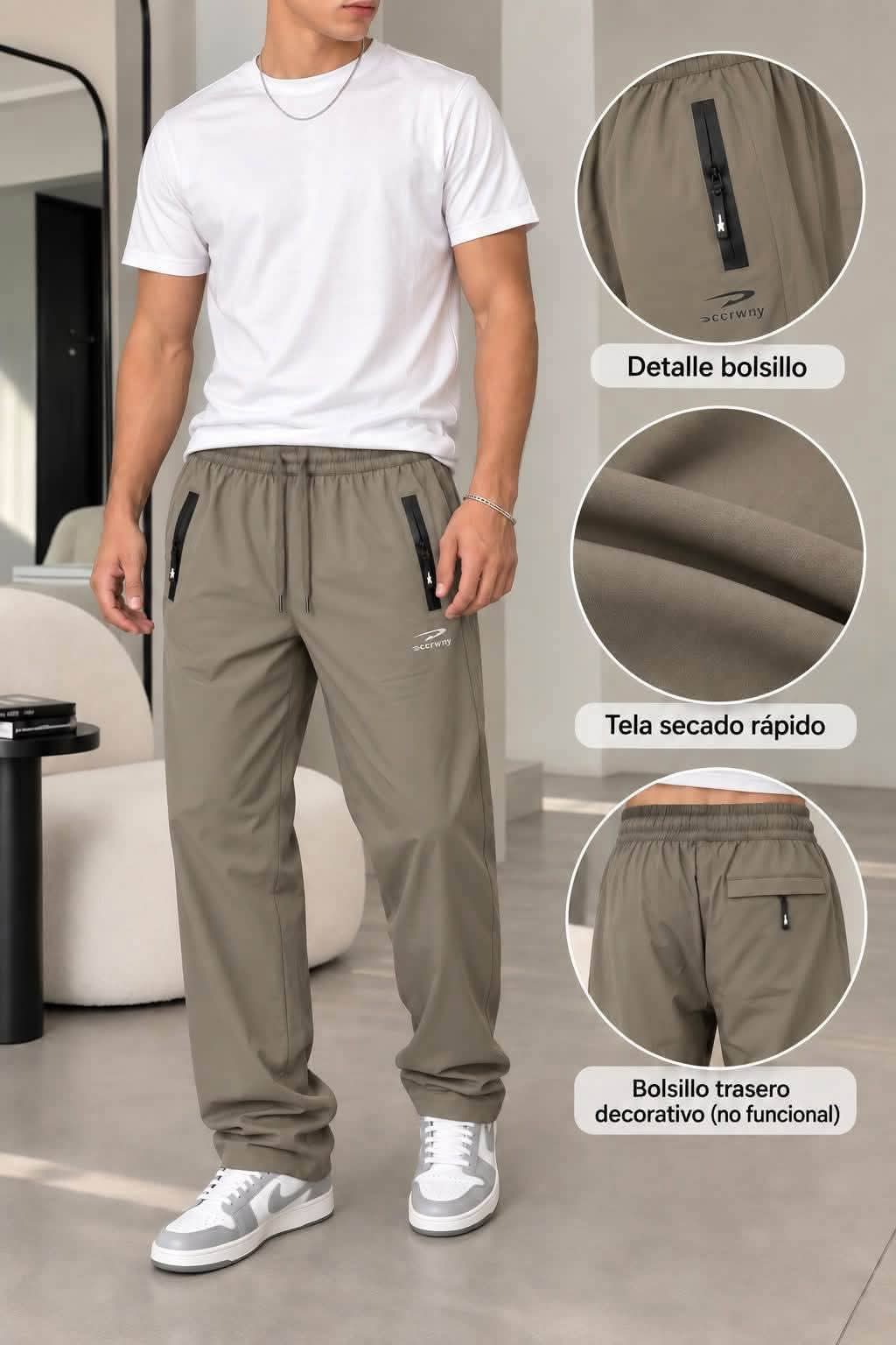 Pantalón Secado Rápido Recto - Imagen 2