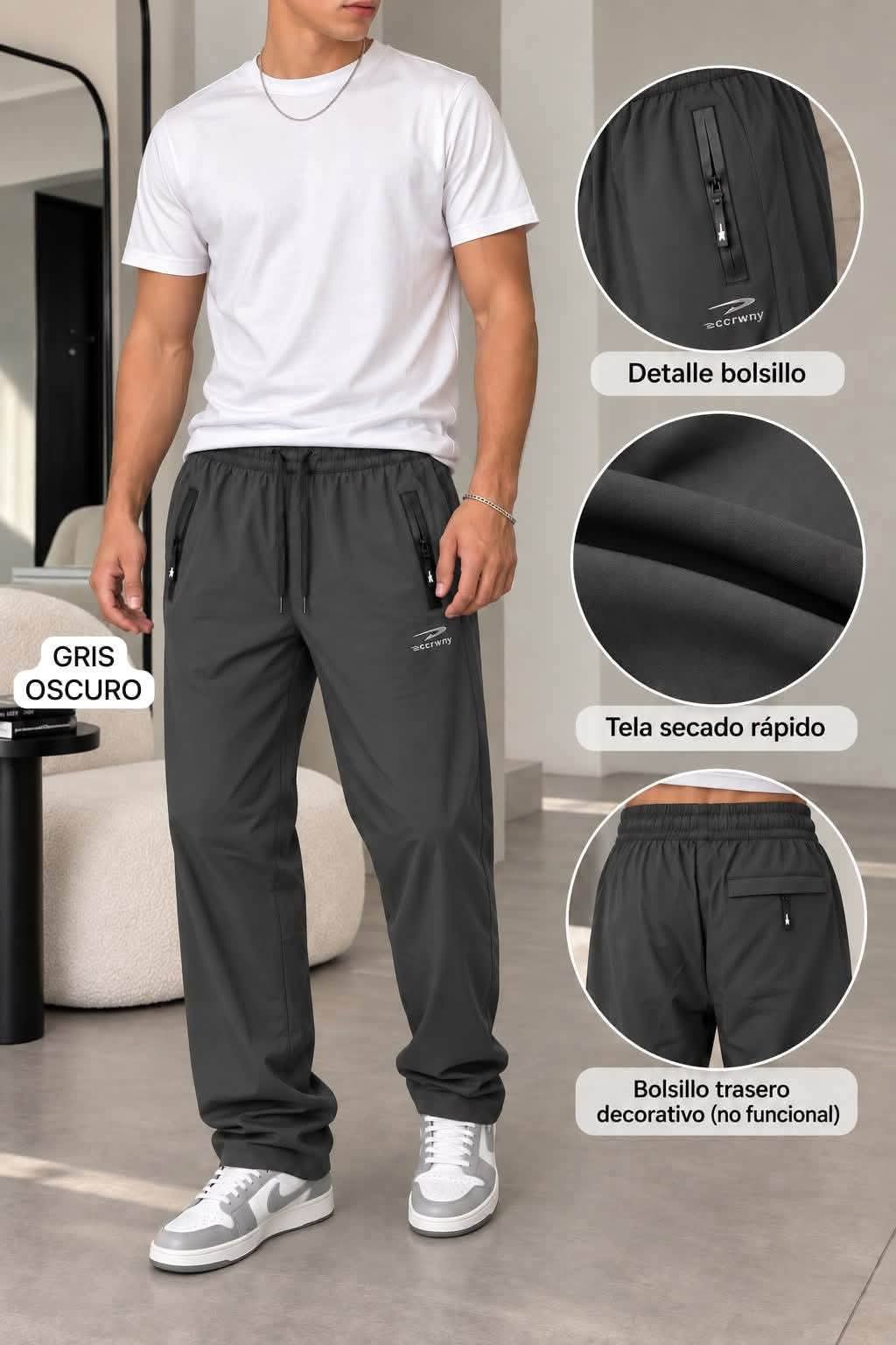 Pantalón Secado Rápido Recto - Imagen 3