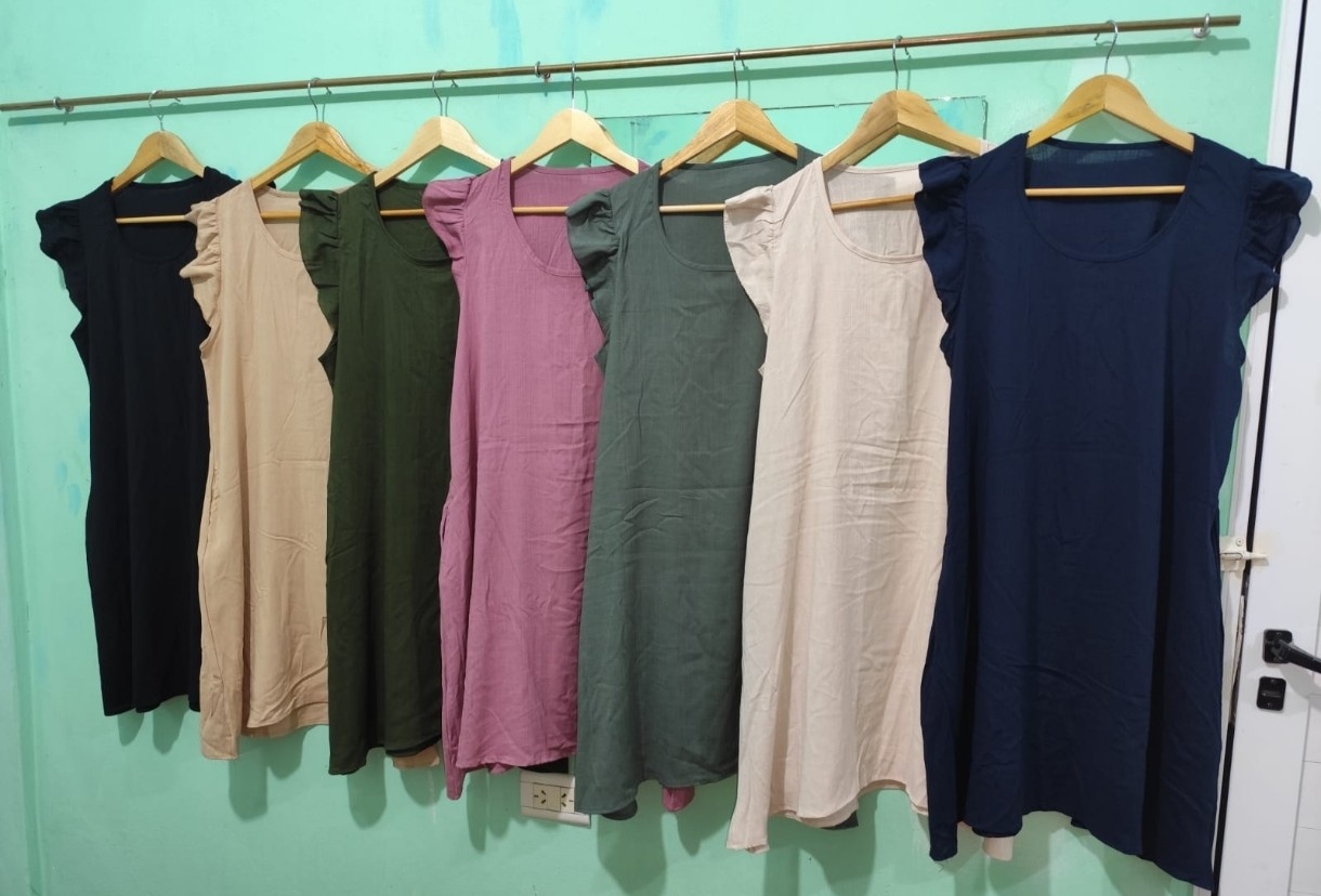 Vestidos de Lino Elastizado (viene con Bolsillos al Costado) - Imagen 3