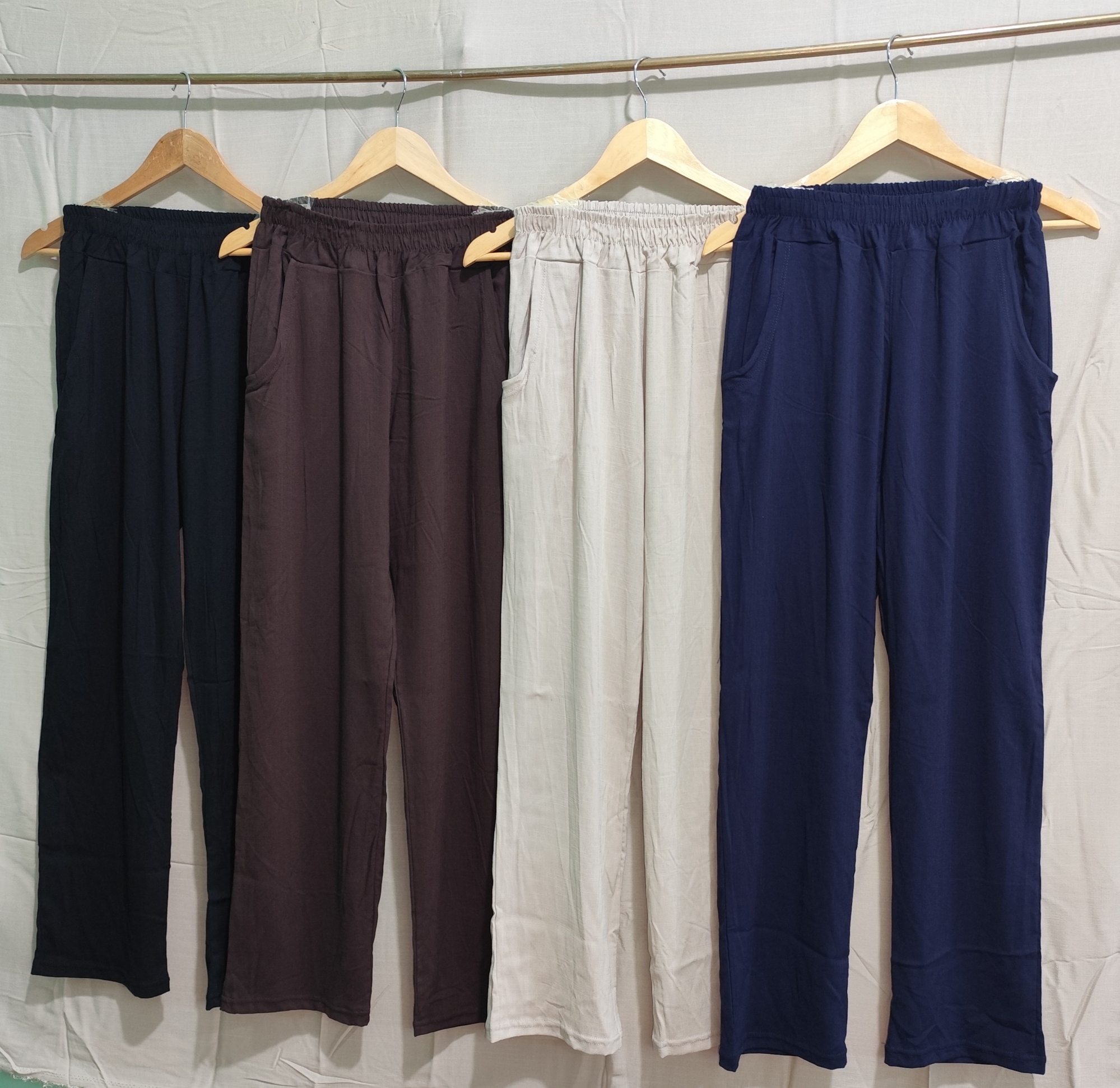 Pantalones Rectos de Lino con Spandex - Imagen 2