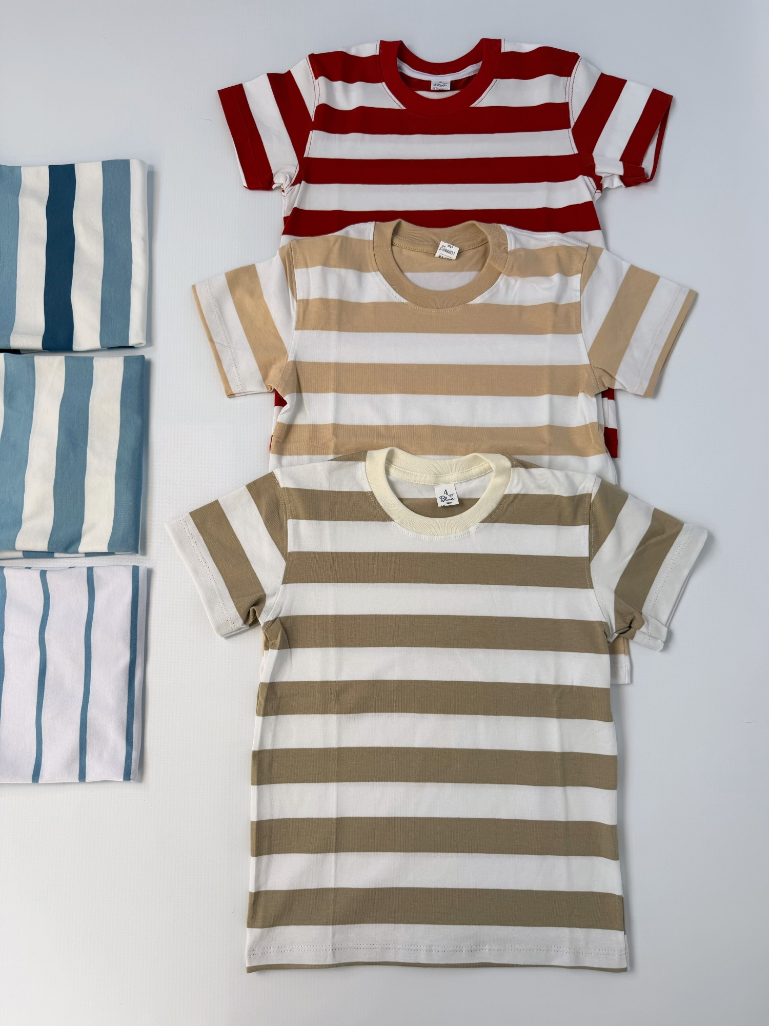 Remera Nene Rayada Algodon con Lycra - Imagen 2