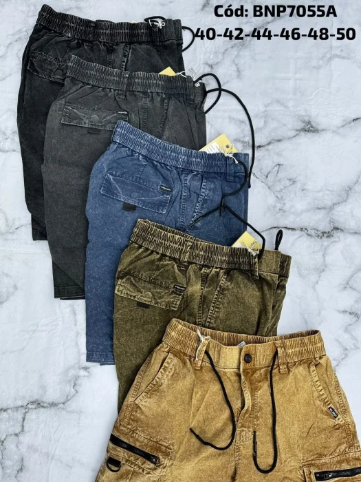 Bermuda Cargo Tipo Jean Cod:bnp7055a