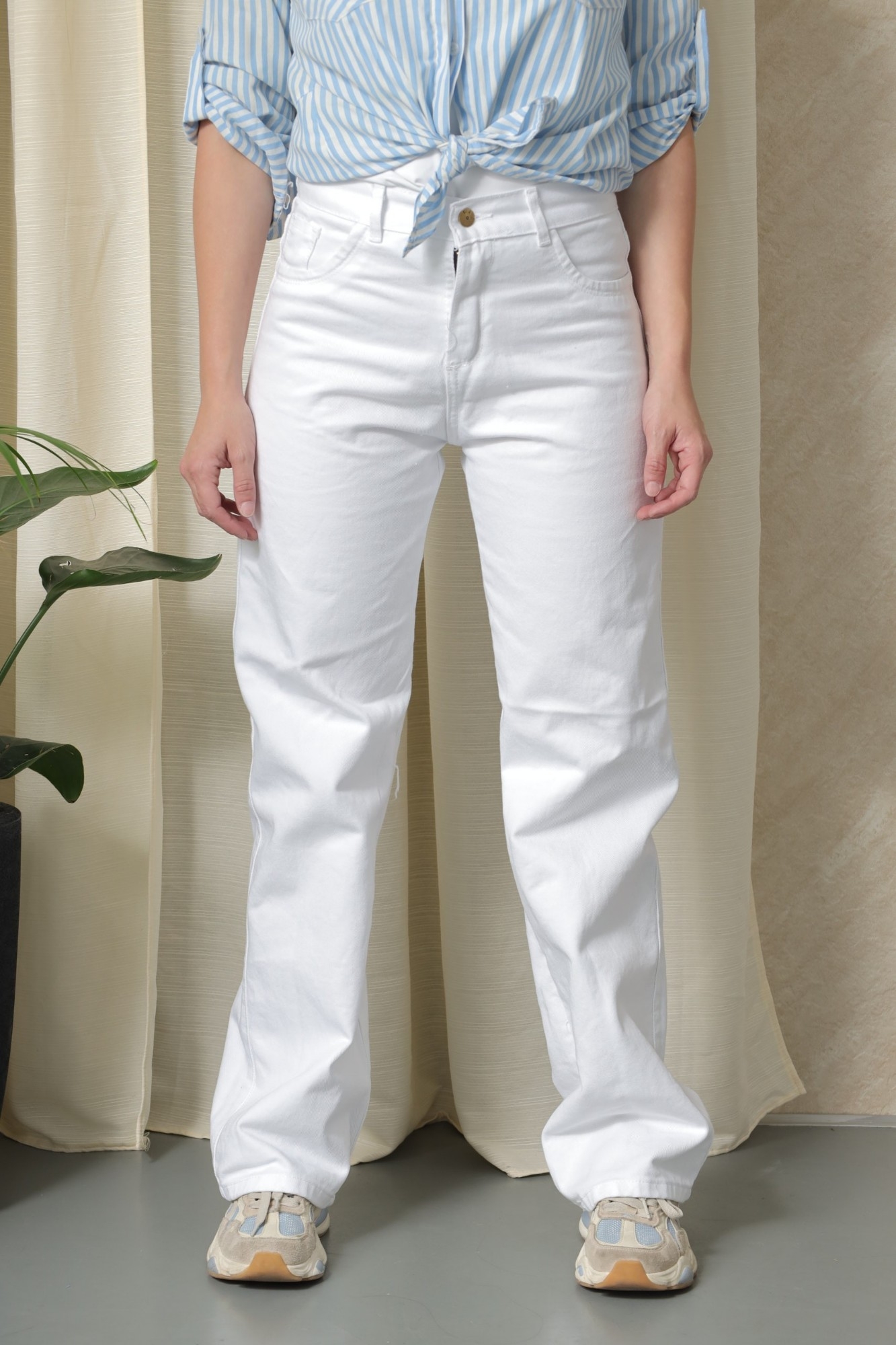 Wide Leg Blanco Rígido!!! - Imagen 9