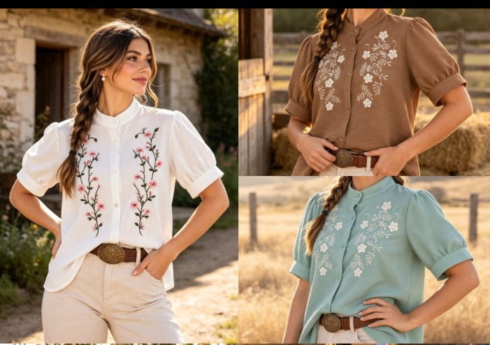 Camisas de Mujer Bordada - Imagen 2