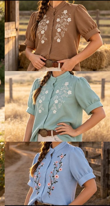 Camisas de Mujer Bordada - Imagen 2