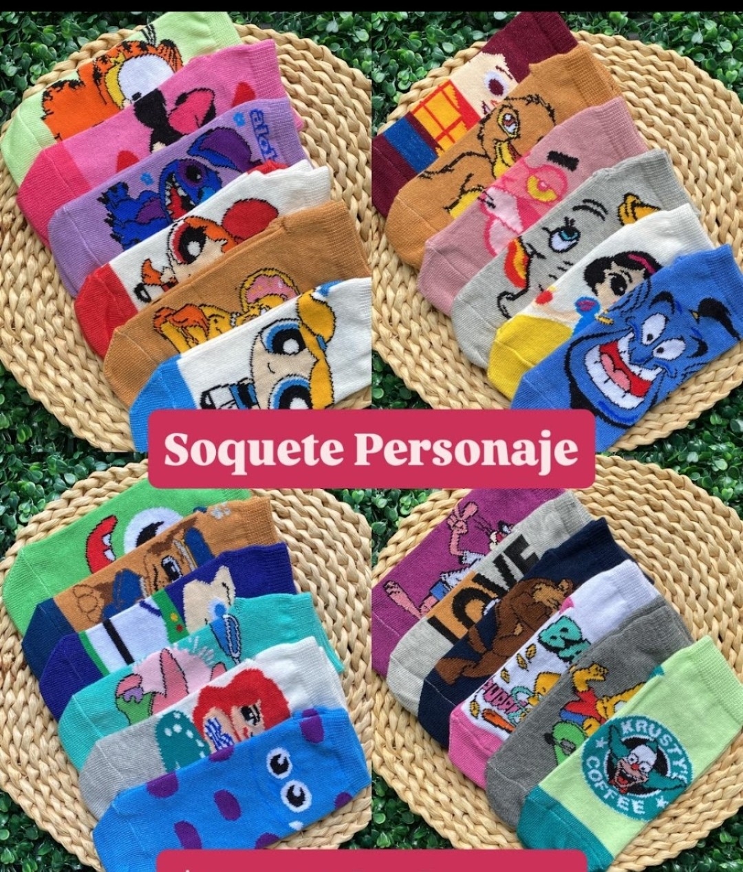 Soquetes Personajes Adulto - Imagen 3