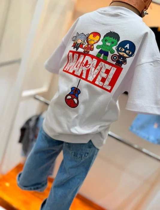 Remera Marvel (doble Estampado)