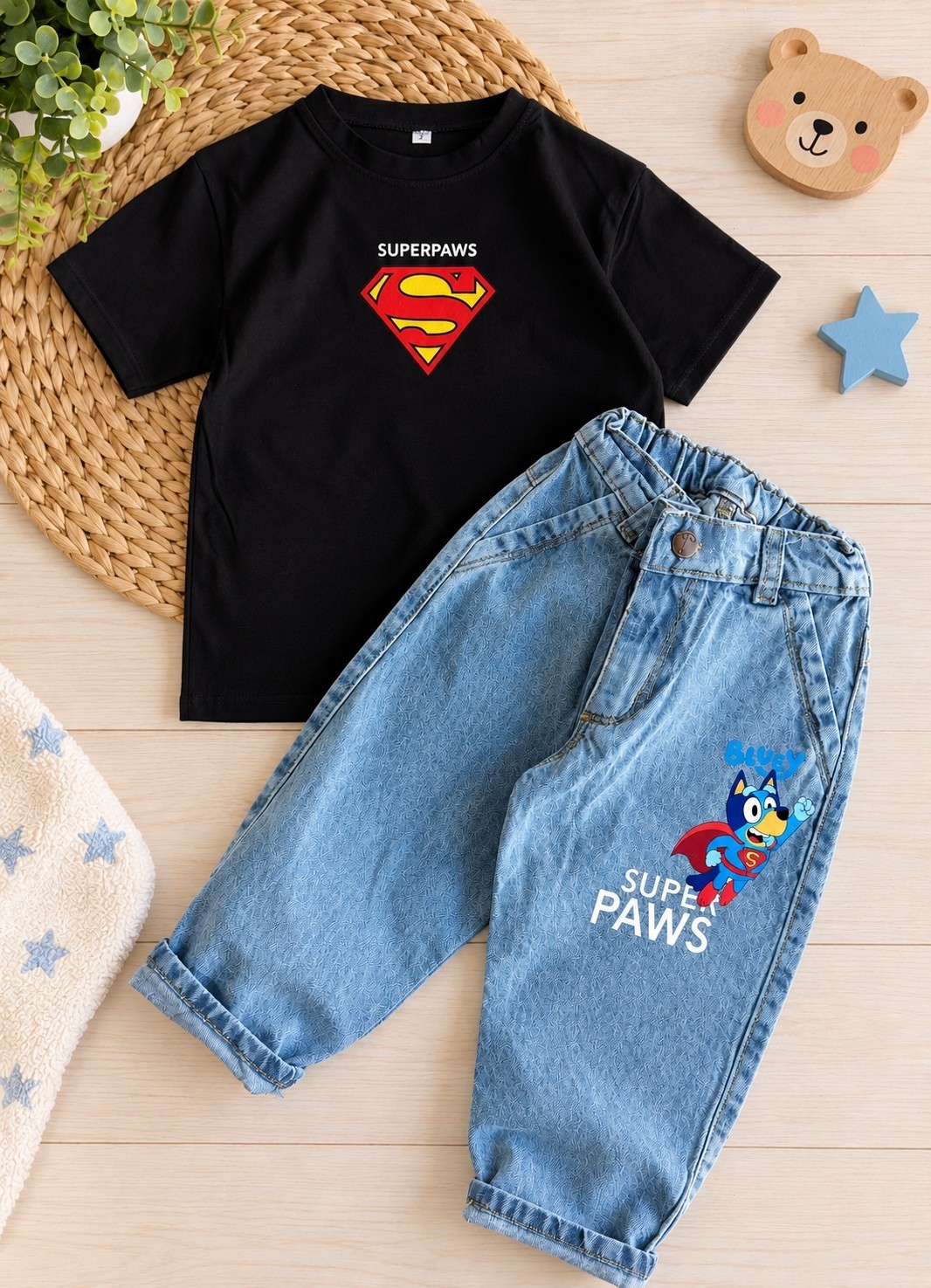 Remera Superbluey (doble Estampado) - Imagen 2