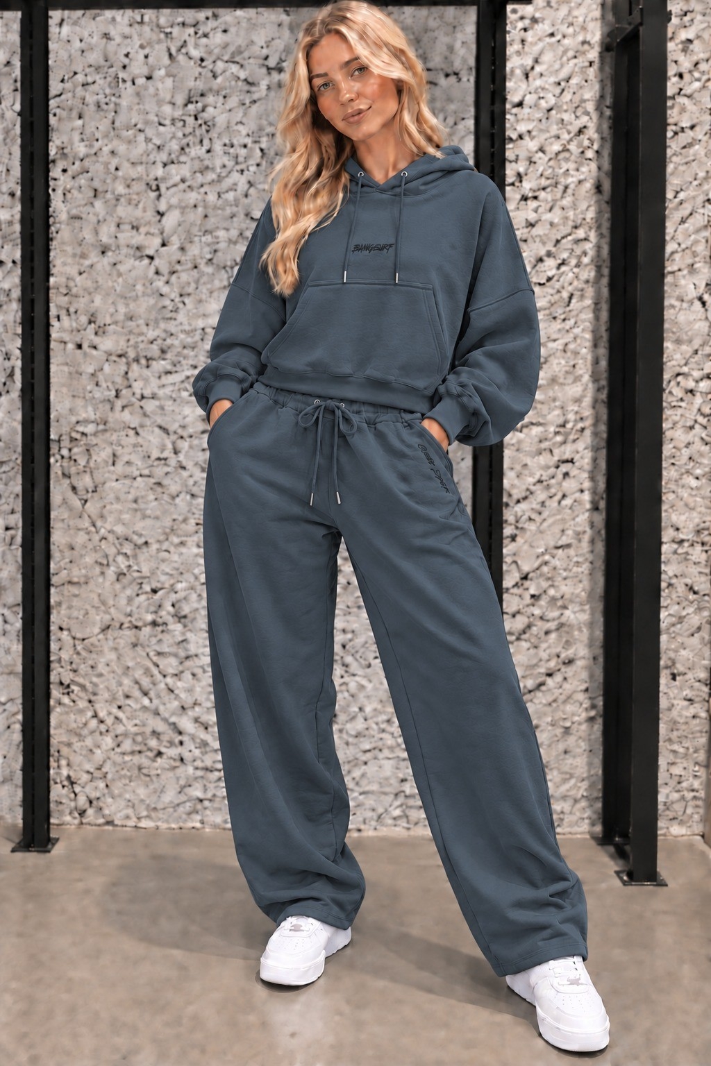 Conjunto Buzo y Pantalón Baggy Dama - Imagen 2