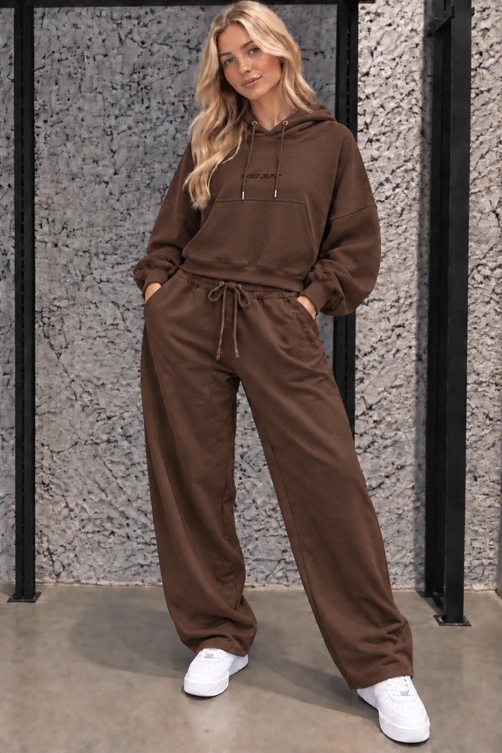 Conjunto Buzo y Pantalón Baggy Dama - Imagen 3