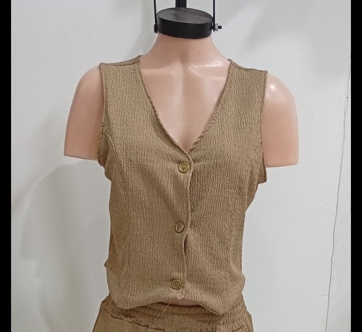 Chaleco Sastrero Tela Hawai Premium para Dama Talles del 2 al 6 - Imagen 3