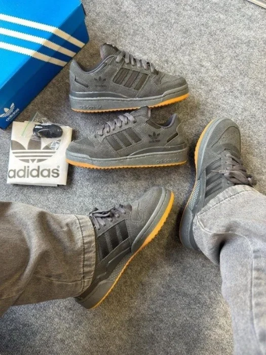 Zapatillas Forum Luxo Gris Topo Importadas