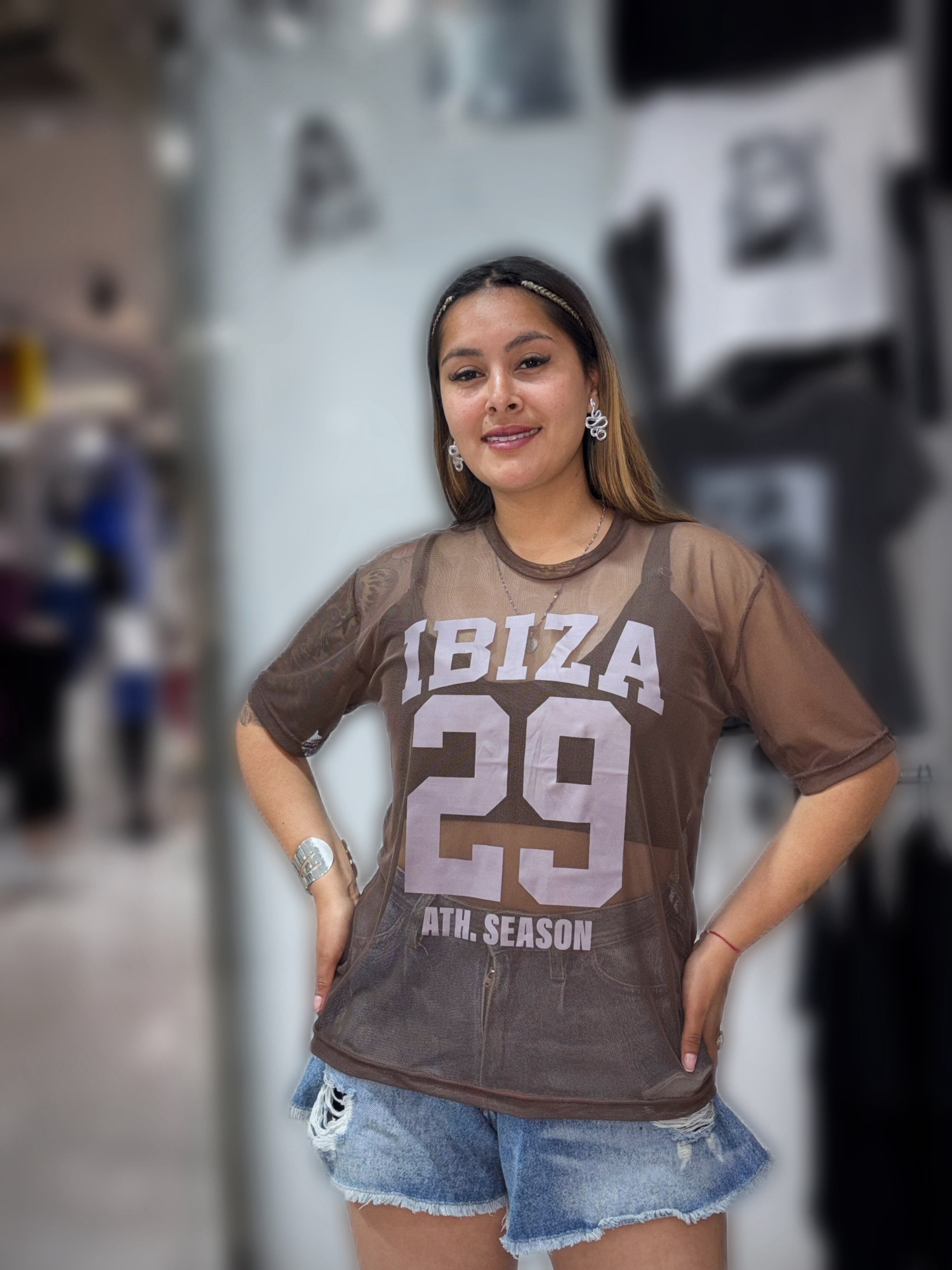 Remera Total Tul Cuello Redondo 88 Ibiza - Imagen 3