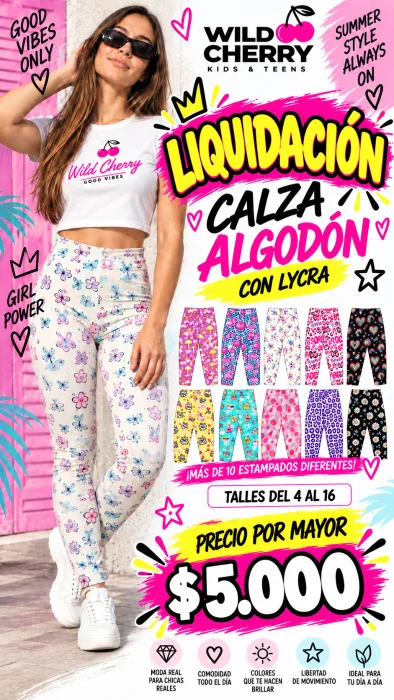 Calza Estampada