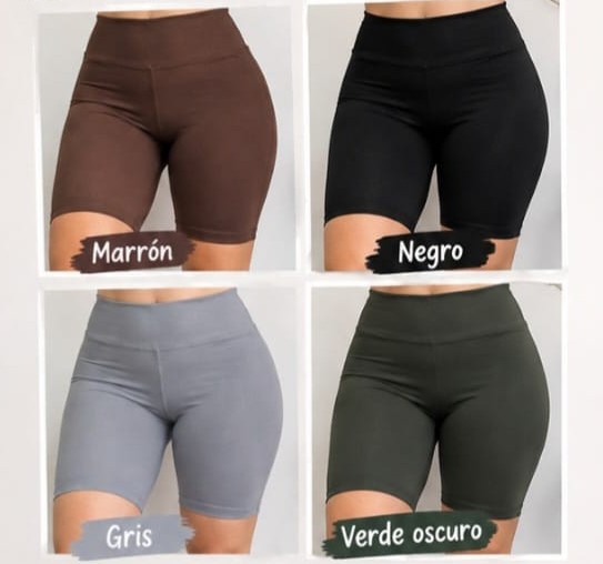 Bikers de Mujer Lisos Lycra - Imagen 2